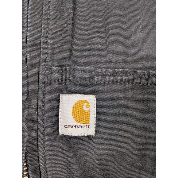 Carhartt Crawford Canvas Bomber Jacket Womens Size 2XL Black Mesh Lined 102524 - Picture 6 of 10